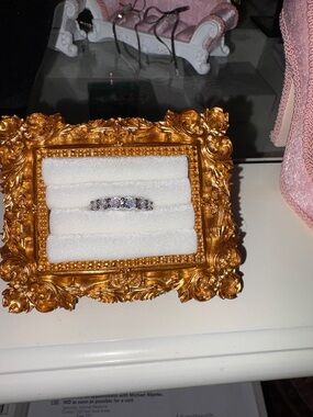 Silver Tone CZ Ring - Sparkling